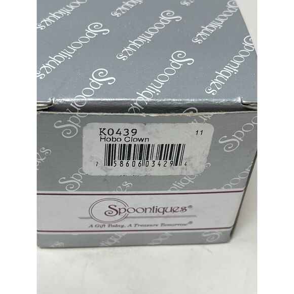 Swarovski Spoontiques Pewter Circus Hobo Juggling Clown Figurine Crystal Vintage - Picture 10 of 10